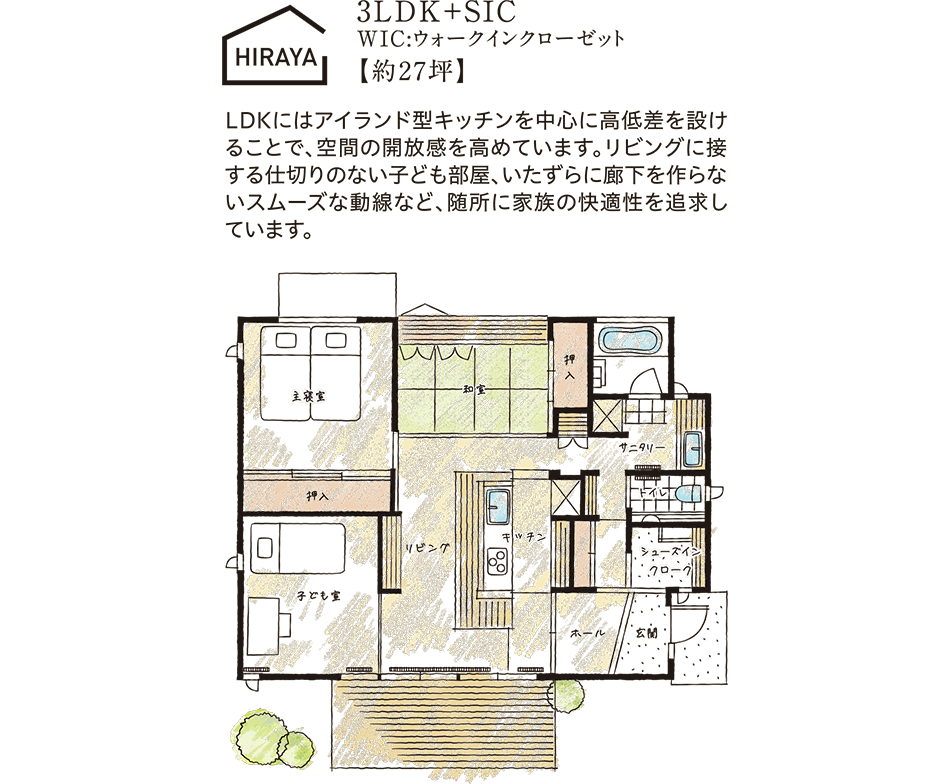 Hiraya 3ldk Sic Wic ウォークインクローゼット 約27坪 エコワークス 木の家専門店 新築 工務店 Hiraya 3ldk Sic Wic ウォークインクローゼット 約27坪 エコワークス 木の家専門店 新築 工務店