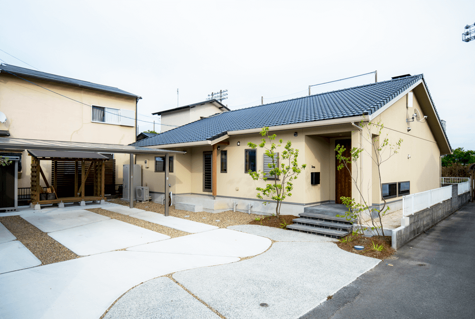 木の家｜熊本の新築建築事例｜平屋｜3LDK｜外観｜エコワークス｜CASE-14｜外観