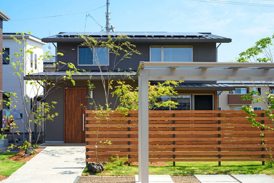 case19-外観02 木の家|熊本の新築建築事例|2階建|4LDK|外観|エコワークス|CASE-19|外観02
