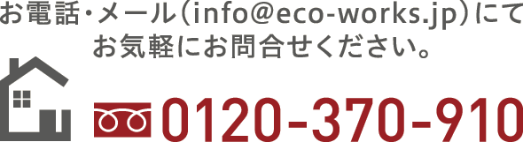 お電話・メールにてお気軽にお問い合わせください。