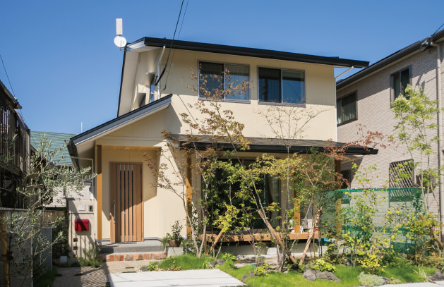 case01-外観01 木の家|福岡の新築建築事例|2階建|4LDK|外観|エコワークス|CASE-01|外観01