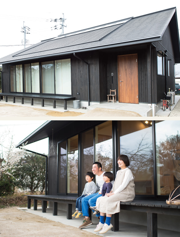 case02-内観02 木の家|福岡の新築建築事例|平屋|3LDK|外観|ウッドデッキ|エコワークス|CASE-02|内観02