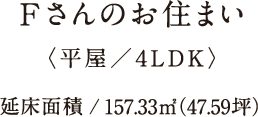 Fさんのお住まい Fさんのお住まい