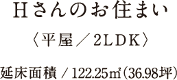 Hさんのお住まい