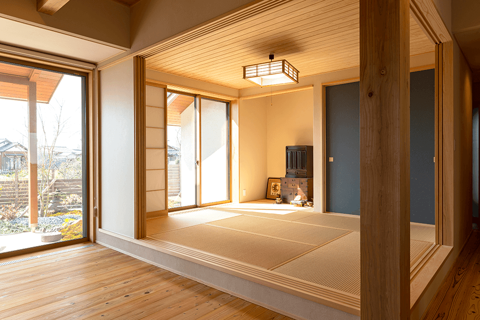 case23-内観03 木の家|福岡の新築建築事例|平屋|3LDK|和室|エコワークス|CASE-23|内観03