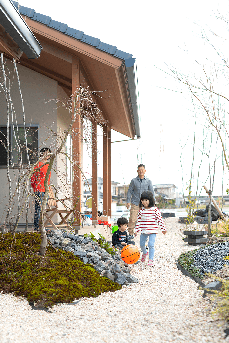 case23-庭05 木の家|福岡の新築建築事例|平屋|3LDK|庭|エコワークス|CASE-23|庭05