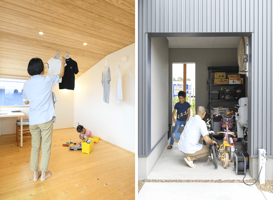case24-04 木の家|福岡の新築建築事例|2階建|3LDK|フリースペース|ガレージ|エコワークス|CASE-24|内観04