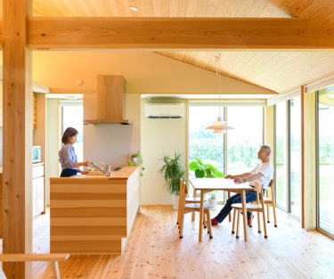 木の家｜福岡の新築建築事例｜平屋｜3LDK｜エコワークス｜CASE-25｜リビング