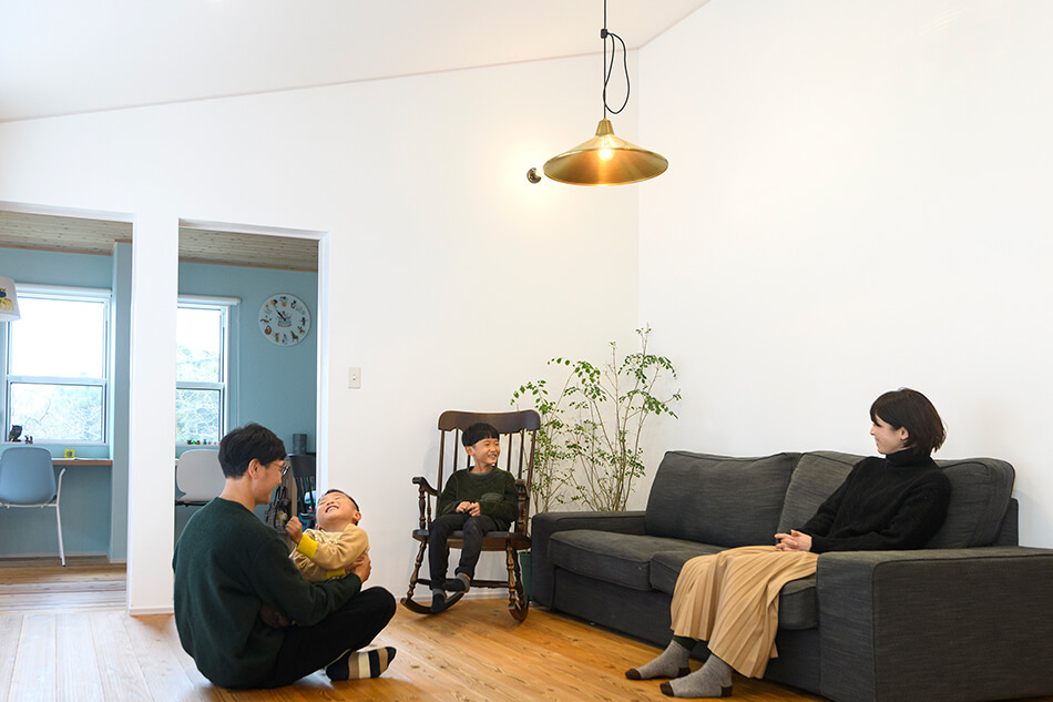 木の家|福岡の新築建築事例|平屋|2LDK|エコワークス|CASE-26|リビング